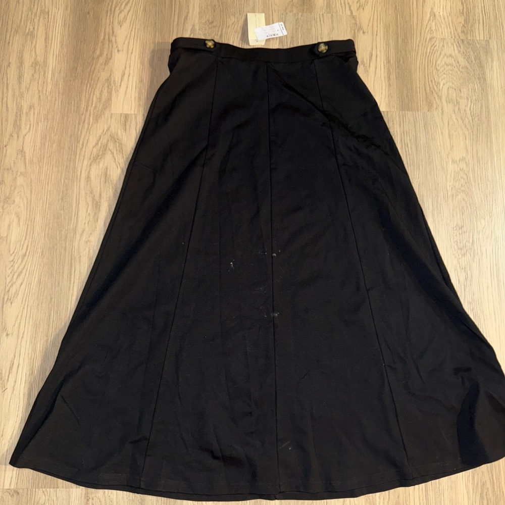 Christopher‎ & Banks Black A-Line Skirt